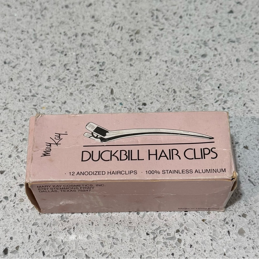 Vintage Mary Kay Stainless Duckbill Hair Clips - Silver